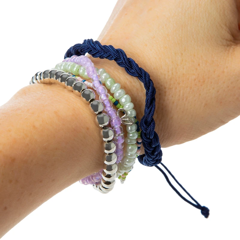 Butterfly Beaded Bracelet 4-Pack