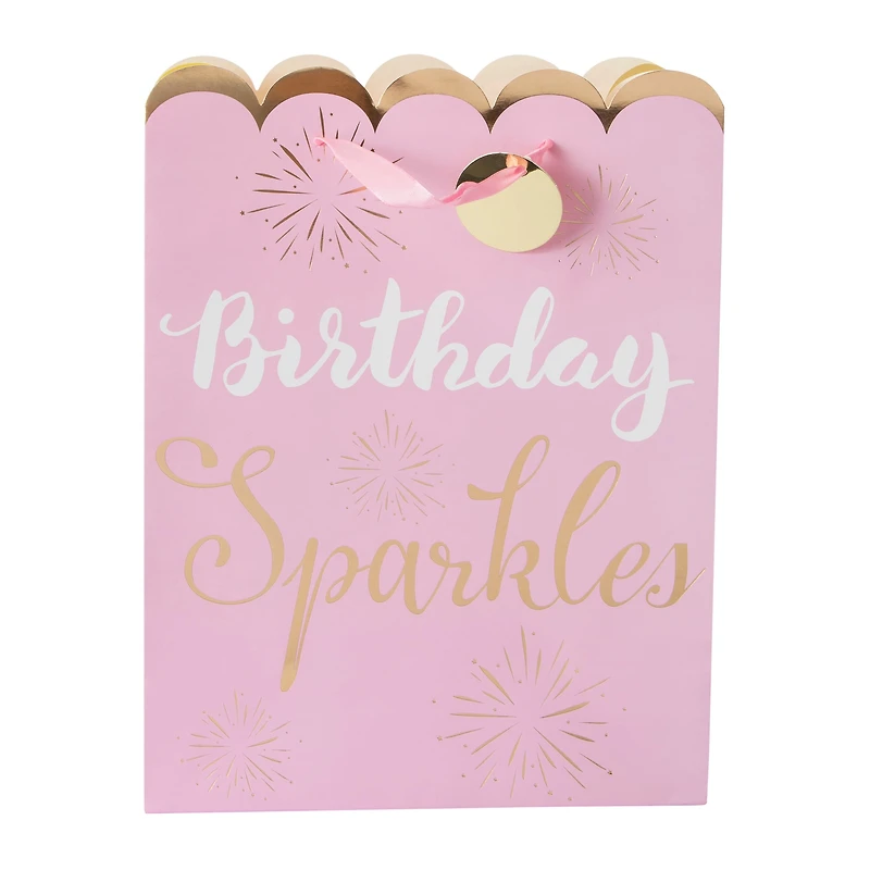 Large Magical Party Gift Bag With Scalloped Edges 12.75in x 10.375in
