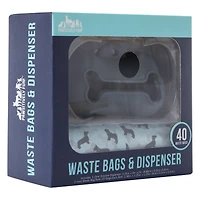 Pet Waste Bag Dispenser & Refills 2-Count