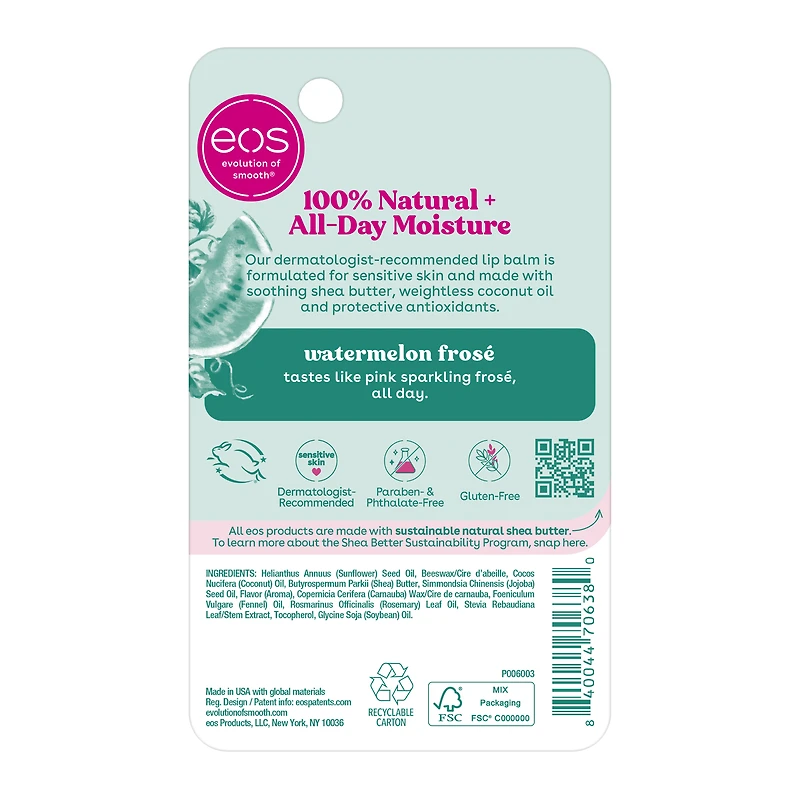 Eos® Watermelon Frose Super Soft Shea Lip Balm 0.14oz