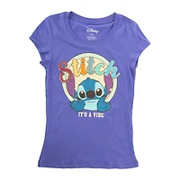 Juniors Disney Stitch 'Vibe' Graphic Tee