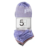 Ladies Ankle Socks 10-Pack - Retro Words