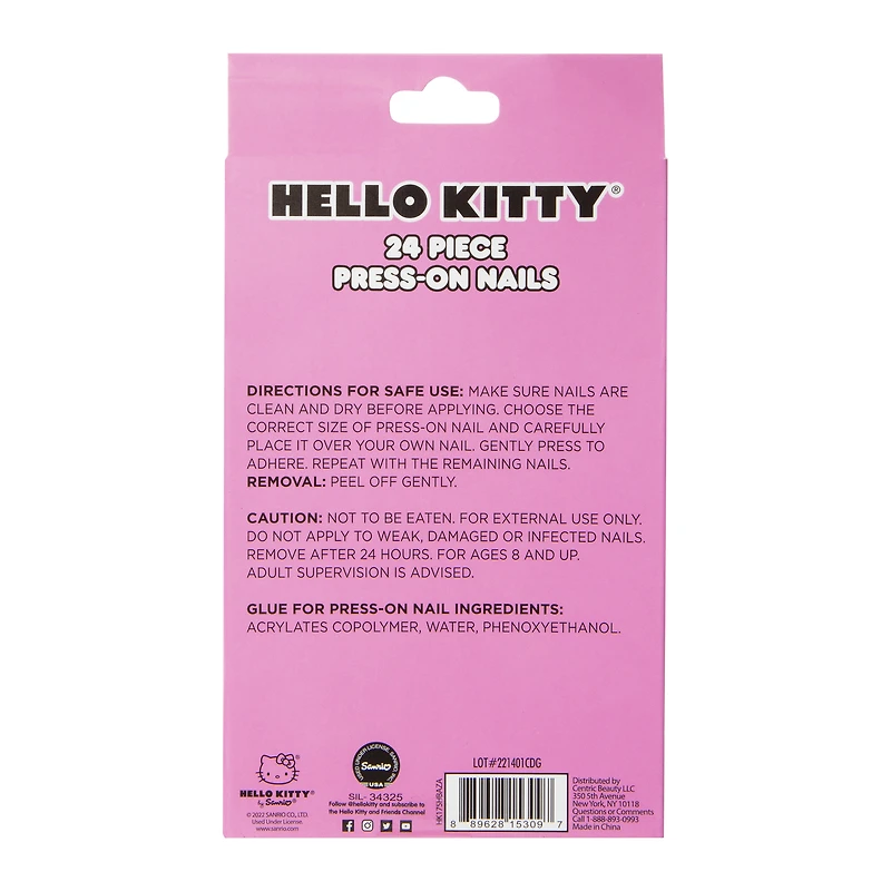 Hello Kitty™ Press-On Nails Set 24-Piece