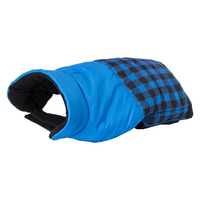 Coleman® Dog Puffer Jacket - Blue Plaid