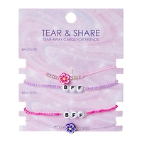 Tear & Share Beaded Friendship Bracelets 4-Pack