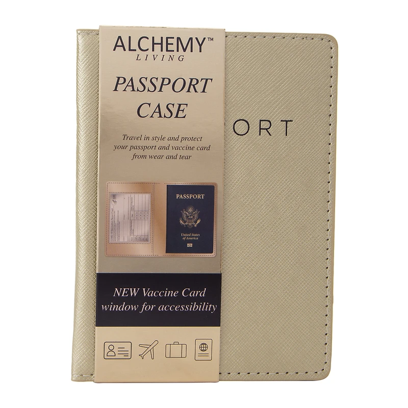 Passport Case With Vaccine Card Window