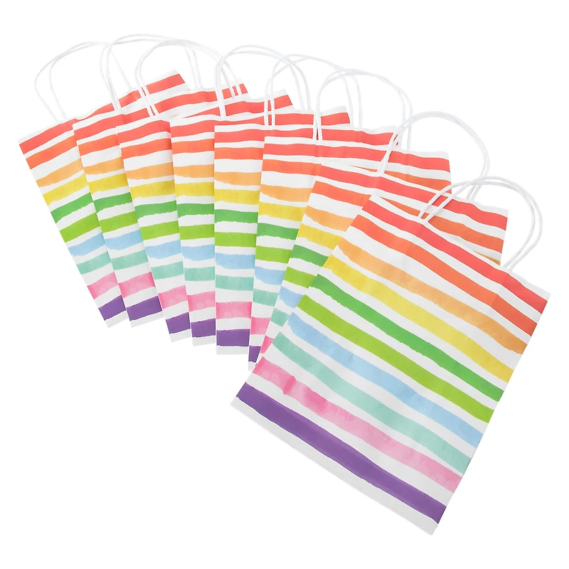 Medium Recyclable Eco Friendly Kraft Bags 10in x 7.95in 8-Count