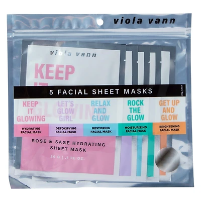 Viola Vann Face Masks 5-Pack