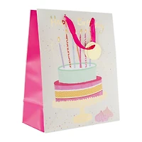 Large Gift Bag 12.5in x 10.38in - Cake With Sparklers