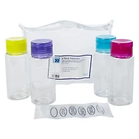 3oz Travel Bottles w/ Labels 6-Piece Set