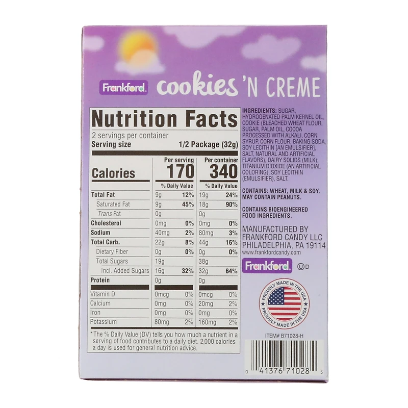 Cookies N' Cream White Chocolate Bunny 2.25oz