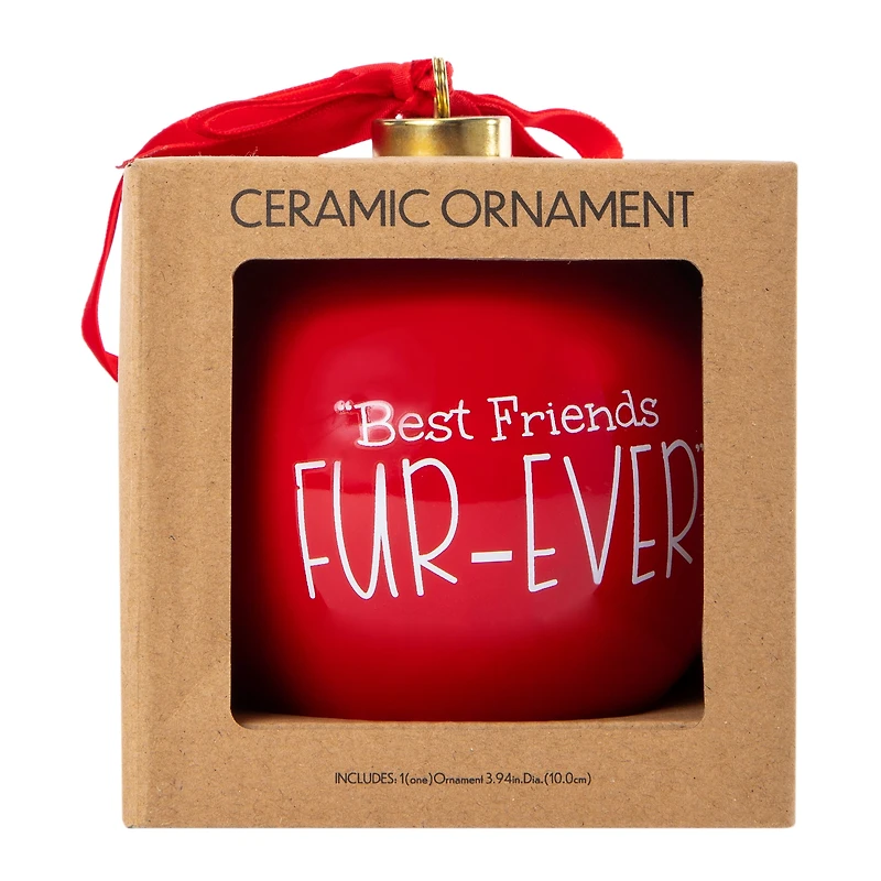 Shatterproof Ceramic Christmas Ornament