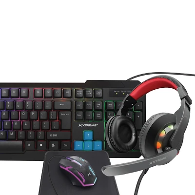 4-Piece LED Gaming Gear Kit
