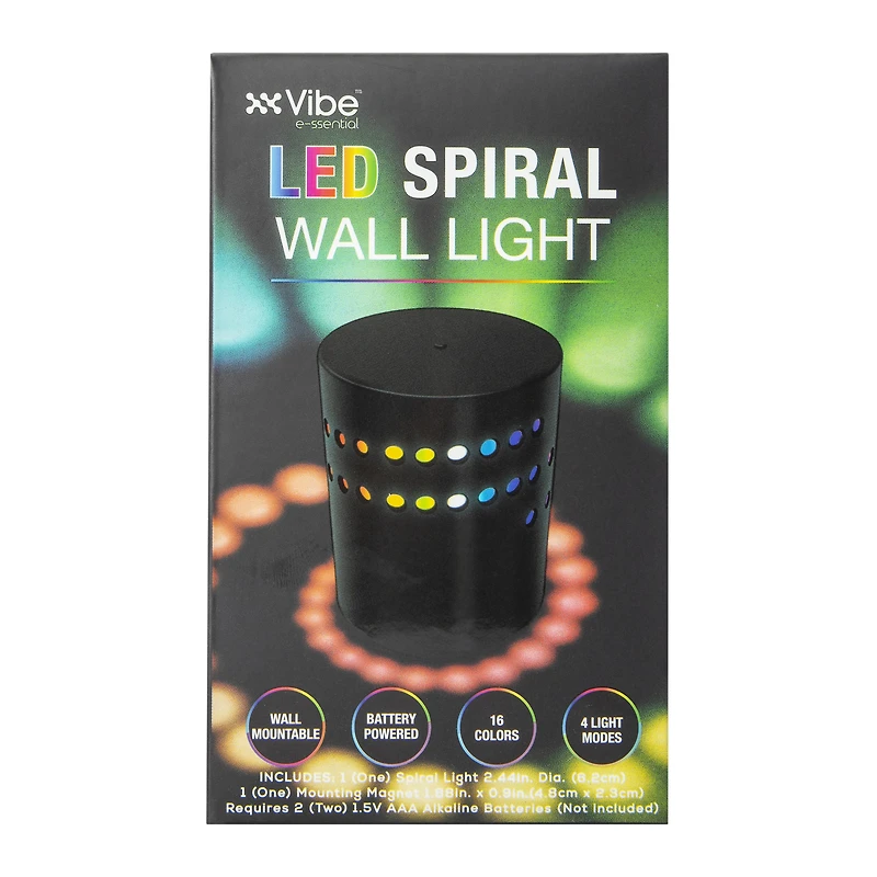 LED Spiral Wall Light 6.5in