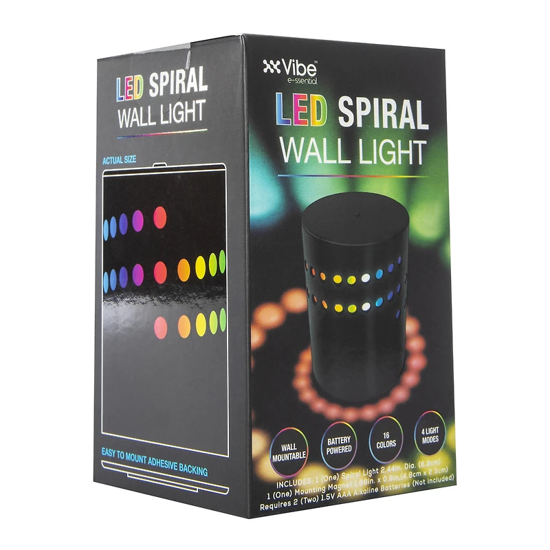 LED Spiral Wall Light 6.5in