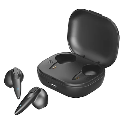 Ergonomic Bluetooth® Earbuds With Microphone & Charging Case