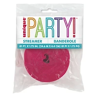 Hot Pink Crepe Streamer - Hot Pink