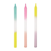 Pastel Rainbow Birthday Candles 10-Count