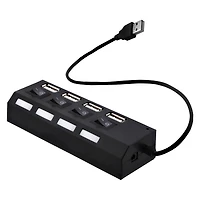 4-Port High Speed USB Charging Hub With Power Switches