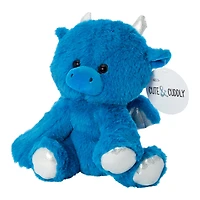 Fluffy Sitting Dragon Plush 9in