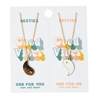 Tear & Share Friendship Necklace - Yin Yang