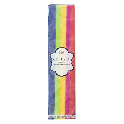 Pastel Rainbow Gift Tissue 15-Sheets