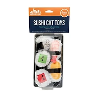 Plush Sushi Cat Toys 5-Pack