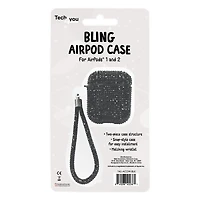 Bling Case With Wristlet For AirPods® 1 & 2