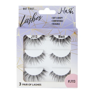 J-Lash® False Eyelashes 3-Pair Set - #J113
