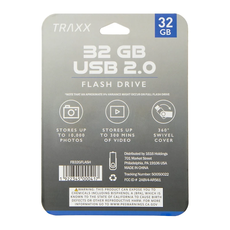 32Gb USB 2.0 Flash Drive