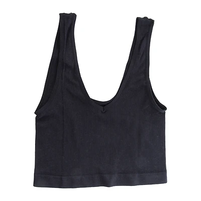 Juniors Longline Seamless Ribbed Bra