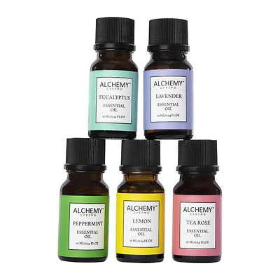 Alchemy Living™ 5-Piece Essential Oils Set - Uplifting Aromatherapy