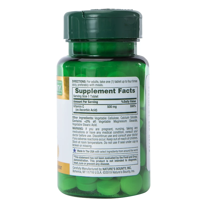 Nature's Bounty® Vitamin C 500Mg Tablets 100-Count