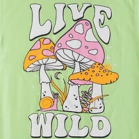 Live Wild’ Mushroom Graphic Tee