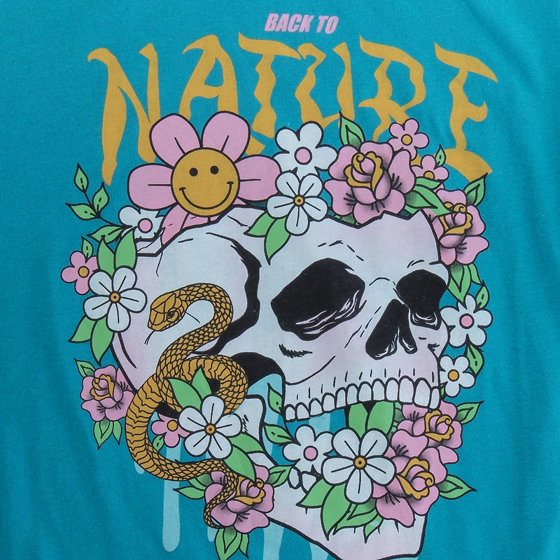 Back To Nature’ Skull Graphic Tee