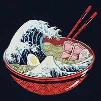 Great Wave Ramen Bowl Graphic Tee