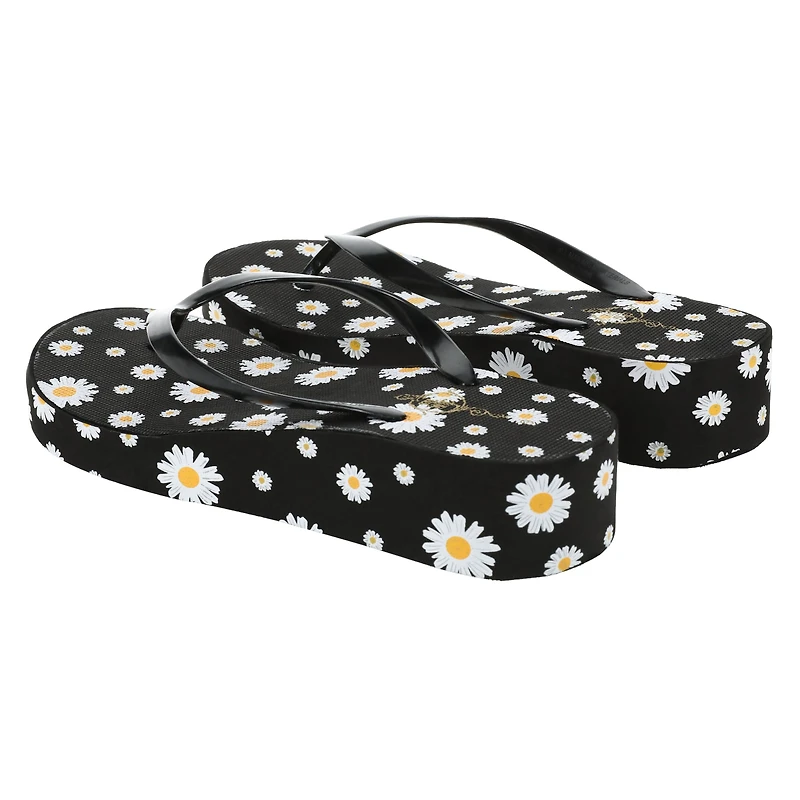 Ladies Platform Wedge Flip Flops