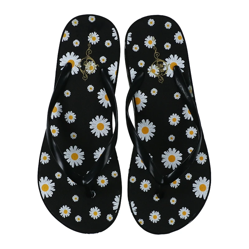 Ladies Platform Wedge Flip Flops