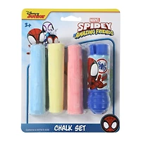 Disney Junior Spidey & His Amazing Friends Jumbo Chalk Set With Holder 4-Piece