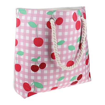 Printed Tote Bag With Rope Handles 20.8in x 15.5in