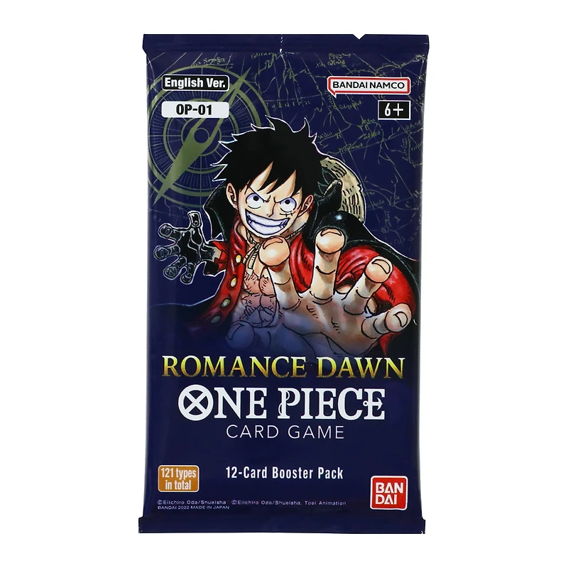 One Piece Tcg Romance Dawn Booster Pack, 12 Cards