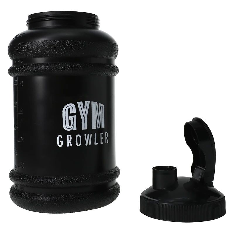 Gym Growler Flip-Cap Jumbo Water Bottle 73oz