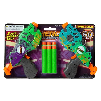 Hero Mini Dart Blaster 2-Pack