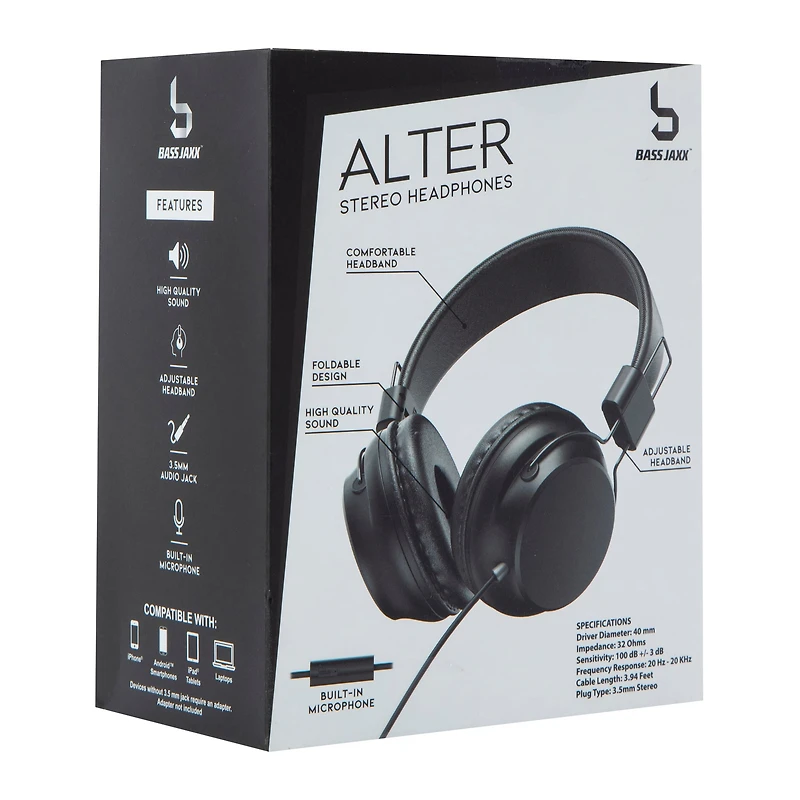 Alter Wired On-Ear Stereo Headphones With Mic