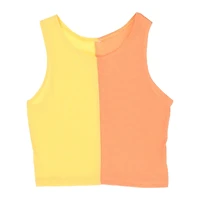 Juniors Yellow & Orange Split Tank Top