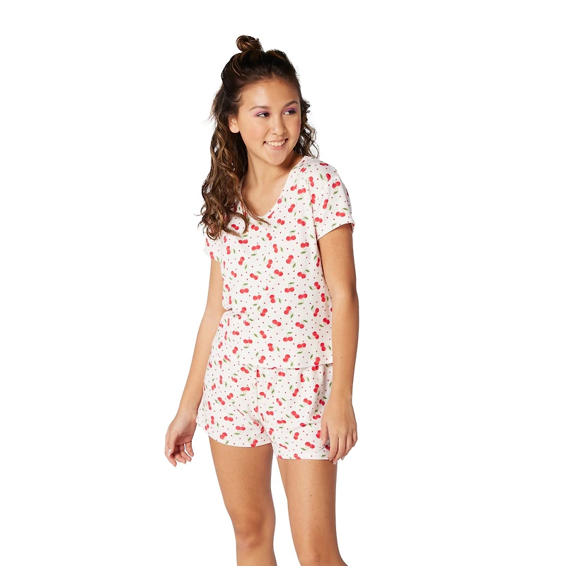 Cherry Print Lounge Shorts