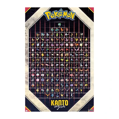 Pokemon™ Kanto Region Poster 22.375in x 34in