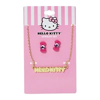 Hello Kitty™ Necklace & Bow Earring Set