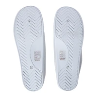 Ladies White Scrunch Back Sneakers