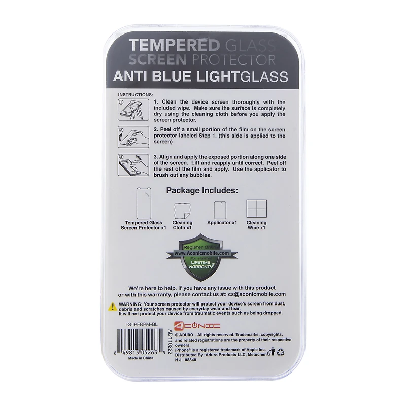 iPhone 14 Pro Max® Anti Blue Light Tempered Glass Screen Protector